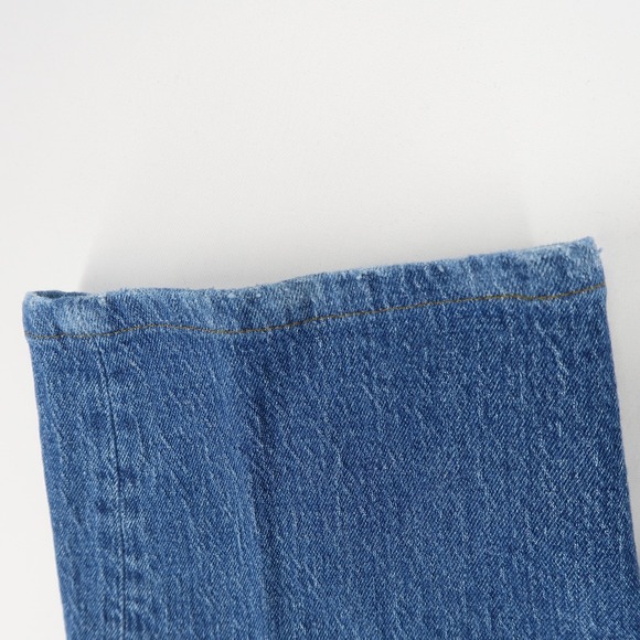 Madewell Perfect Vintage Wide-Leg Jeans Womens 25 Blue High Rise Crop Stretch - Picture 11 of 12
